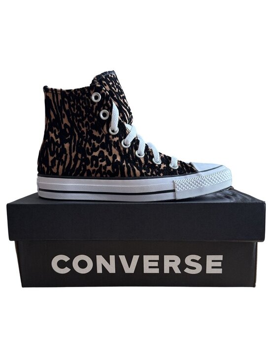 Converse All Stars Shoes - Converse Chuck Taylor All Star Hi Leopard Print Sneakers Womens 6 Mens 4 NWT